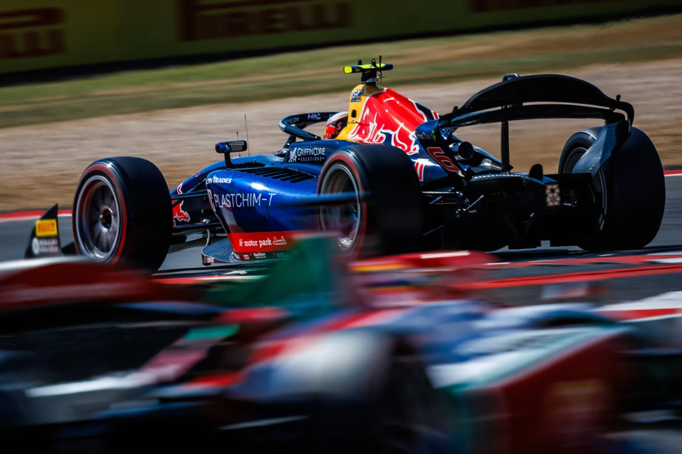 Nikola’s car at speed at Silverstone